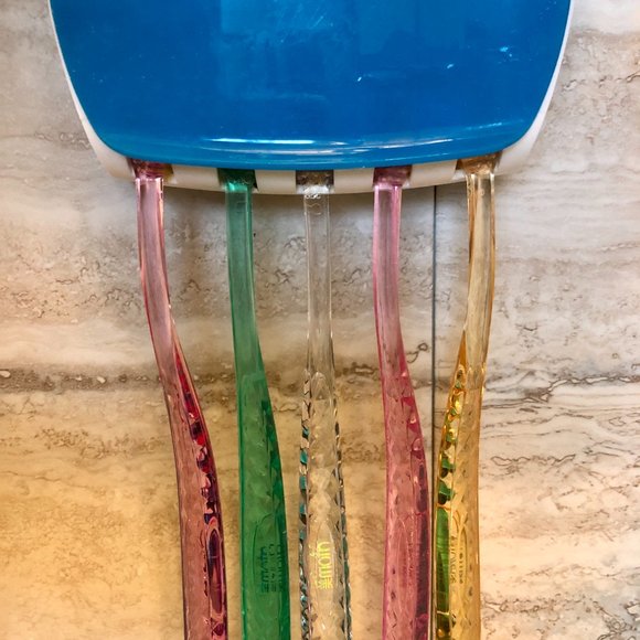 Wall Mount 5 Toothbrush/paste dispenser holder - Picture 2 of 5